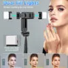 Kinwald Phone Tripod & Selfie Stick with Light, Compact iPhone Tripod Stand with Bluetooth Remote and Dual Fill Lights, Portable Tripods for Cell Phone/Vlog/Photo/Video (Black) : Cell Phones & Accessories