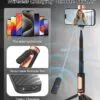 71jJv0guvL._AC_SL1500_.jpg Kinwald Selfie Stick Tripod for iPhone & Android, Portable Phone Tripod Stand with Bluetooth Remote, One-Click Open, Compact & Lightweight, All-in-1 for Vlog/Travel/Photography (Black) : Cell Phones & Accessories